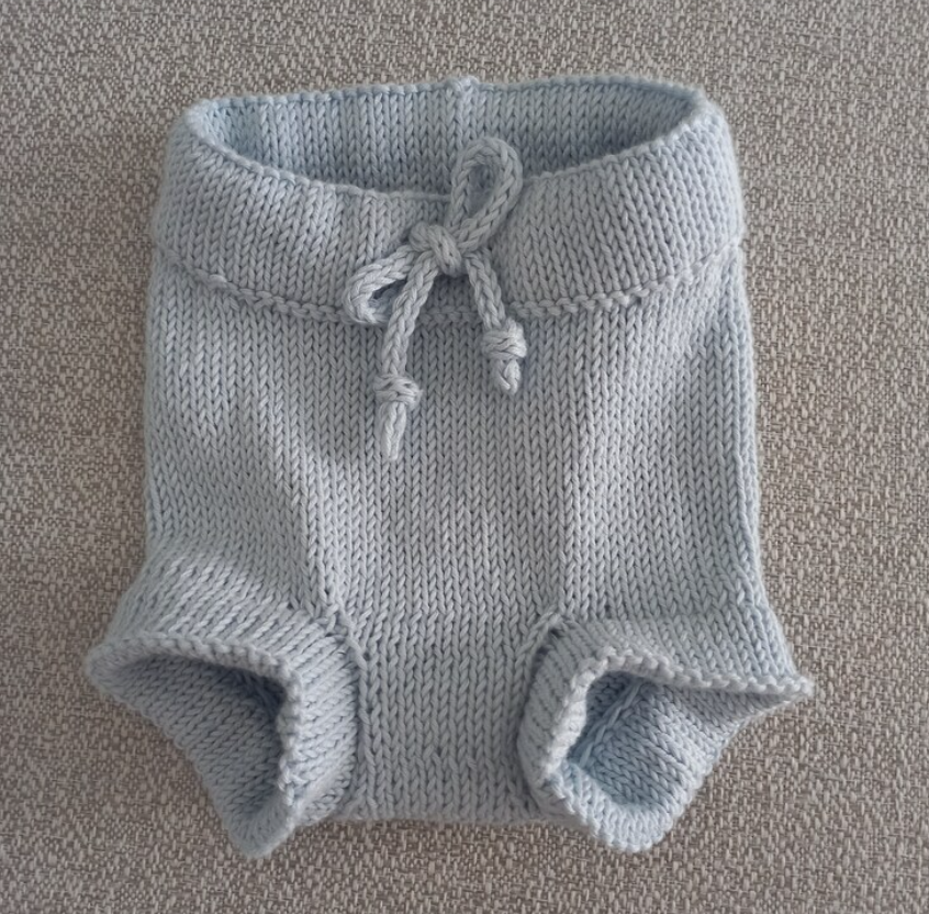 Hand Knitted Organic Cotton Newborn Set: Cardigan, Bloomer, Bonnet & Socks