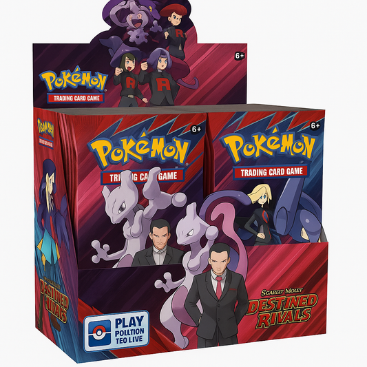 Pokémon TCG Scarlet & Violet: Destined Rivals Booster Box – Team Rocket Edition – New & Sealed Trading Card Game Display